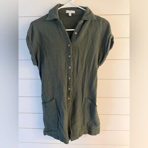 Miou Muse Green Romper Size M
